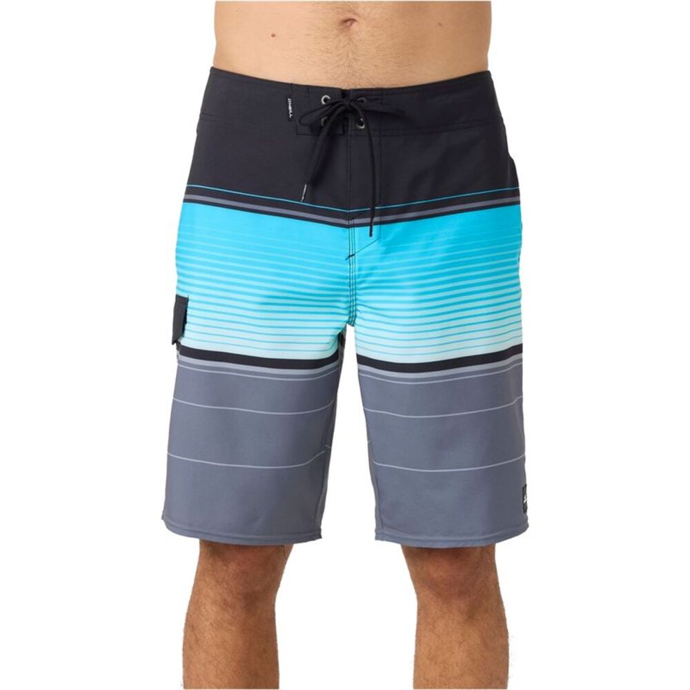 O'Neill Mens Striped Swim Bottom Board Shorts, Multicoloured, 28, DM